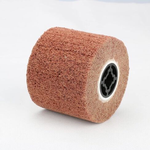 100x120mm Non-Woven Abrasive Polishing Wheel, Wire Drawing Polishing Wheel for Wood Metal Surface Polishing Grit 120# in Saudi Arabia