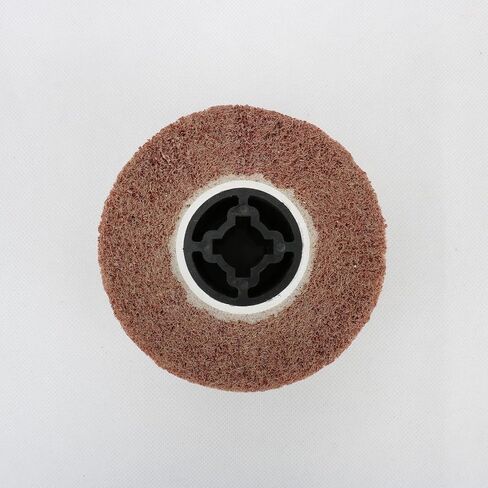 100x120mm Non-Woven Abrasive Polishing Wheel, Wire Drawing Polishing Wheel for Wood Metal Surface Polishing Grit 120# in Saudi Arabia