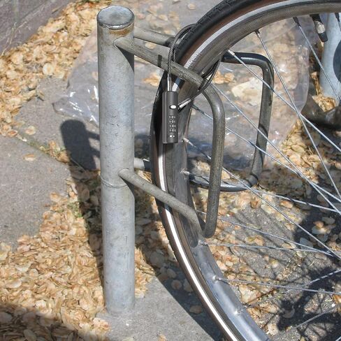 Gate Locks for Outdoor Fence, Bike Cable Locks Small Combination Lock with 3 Steel Ropes (9’’ / 23.6’’ / 47.2’’), Cable Lock for Bicycle, Luggage, Gate, Door, Locker, Cabinets (Grey, 1 Pack) in Saudi Arabia
