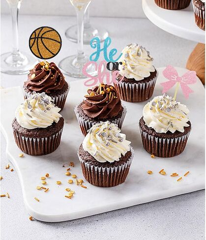 24Pcs Basketball Cupcake Toppers for Basketball Party Decorations, Basketball Player Cupcake Toppers, Basketball Theme Baby Shower Party Decorations (Basketball), BAK001 in Saudi Arabia