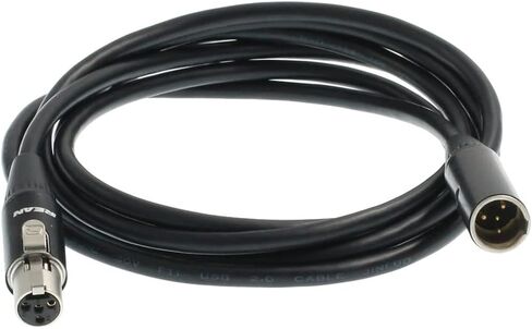 Headset Microphone Audio Adapter Extension Cable for Shure SM-93 WBH WL Body-Pack Transmitter Mini XLR 4 Pin TA4F Male to Female (15) in Saudi Arabia