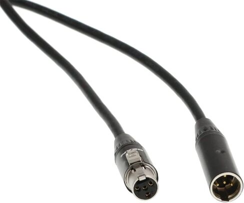 Headset Microphone Audio Adapter Extension Cable for Shure SM-93 WBH WL Body-Pack Transmitter Mini XLR 4 Pin TA4F Male to Female (15) in Saudi Arabia