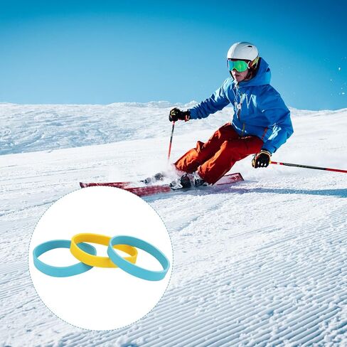 32 pcs Ski Brake Retainers, Ski Straps Snowboard Binding Bands Retainers Brake Rubber Band for Winter Outdoor Sports Ski Tuning Kit Accessory in Saudi Arabia