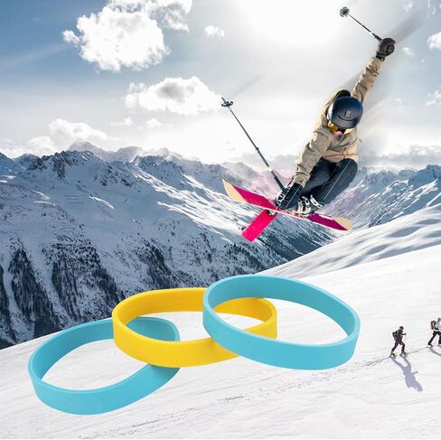 32 pcs Ski Brake Retainers, Ski Straps Snowboard Binding Bands Retainers Brake Rubber Band for Winter Outdoor Sports Ski Tuning Kit Accessory in Saudi Arabia