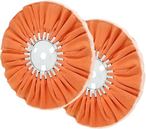 10’’White Airway Polishing Buffing Wheel Fine Polish Buffer for Angle Grinder with 5/8’’ Arbor Hole 16plys-1PC in Saudi Arabia