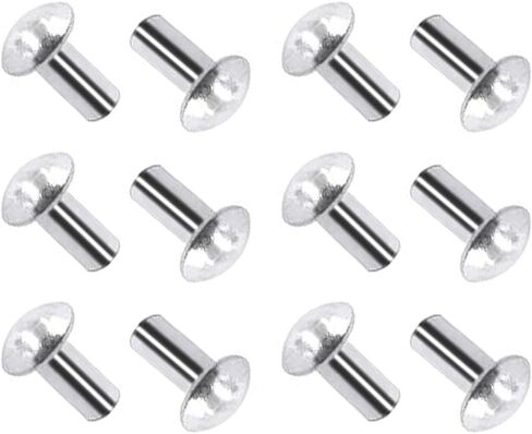 M6*20mm Brazier Head Solid Aluminum Rivets, Pack of 70 in Saudi Arabia