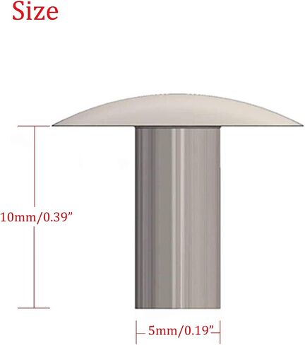 M6*20mm Brazier Head Solid Aluminum Rivets, Pack of 70 in Saudi Arabia