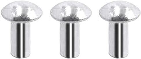M6*20mm Brazier Head Solid Aluminum Rivets, Pack of 70 in Saudi Arabia