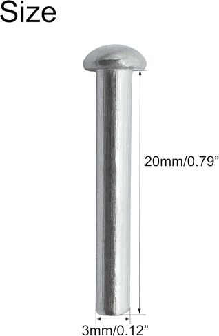 M6*20mm Brazier Head Solid Aluminum Rivets, Pack of 70 in Kuwait