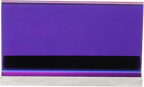 PATIKIL Business Card Holder for Desk, 3Pcs Business Card Holders Stainless Steel Card Stand Organizer Cards Display for Office Exhibition, Purple in Kuwait
