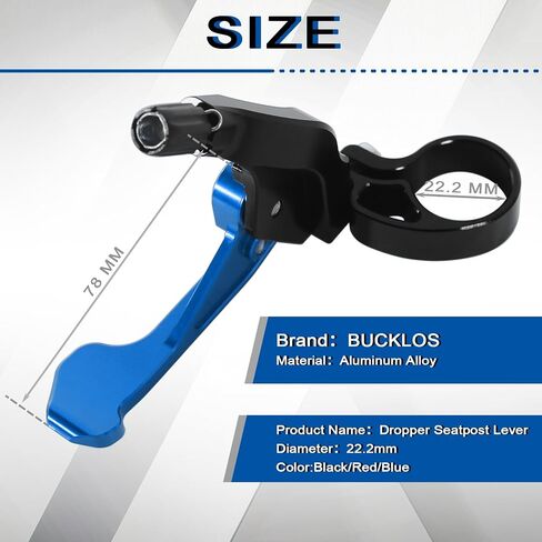 BUCKLOS Bike Dropper Seatpost Lever Remote Telescopic MTB Seatpost Dropper Bicycle Shock Remote Lever Bike Suspension Seat Post Part in Saudi Arabia