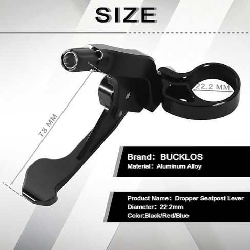 BUCKLOS Bike Dropper Seatpost Lever Remote Telescopic MTB Seatpost Dropper Bicycle Shock Remote Lever Bike Suspension Seat Post Part in Kuwait