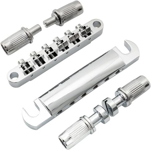 Gold Guitar Tune-O-Matic Bridge and Stop Bar Tailpiece Combo with Anchors and Studs Replacement for Epiphone Les Paul LP SG Style 6 String Electric Guitar in Saudi Arabia