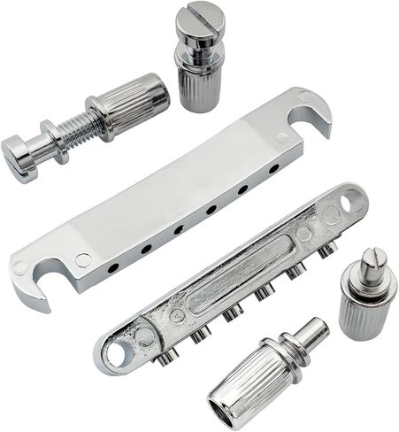 Gold Guitar Tune-O-Matic Bridge and Stop Bar Tailpiece Combo with Anchors and Studs Replacement for Epiphone Les Paul LP SG Style 6 String Electric Guitar in Saudi Arabia