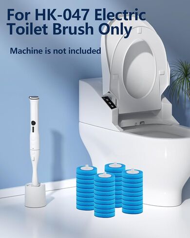 Electric Toilet Brush and Holder Set, Leebein 10 in 1 Electric Toilet Bowl Cleaning Kit with Replaceable Brushes, Nylon and Silicone Toilet Brush, 6 Refills Disposable Cleaner Brush, 2 Crevice Brushes in Saudi Arabia