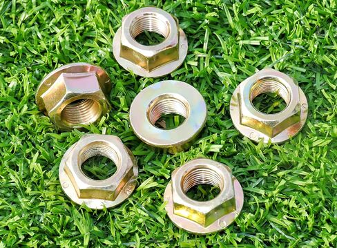 Spindle Blade Nuts of Hex Flanged, 5/8"-18 Thread.Replaces 712-0417, RZT50, 753-05549, 912-0417A for Cub Cadet, MTD, White, Toro, Troy Bilt Garden Tractors.(3pcs Pack) in Kuwait