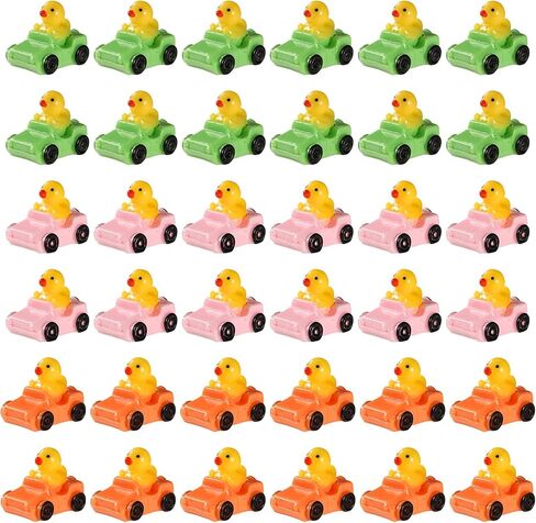 36pcs Resin Ducks, 3 Colors Resin Ducks Mini Ducks Miniature Funny Ducks Tiny Resin Duck Cute Car Small Duck Toys for Crafts School Dollhouse Christmas Garden Home Decoration in Saudi Arabia
