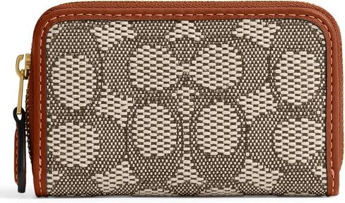 COACH Women's Small Zip Around Card CASE, LH/Dark Ruby in Kuwait