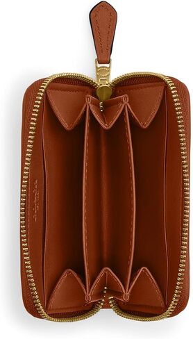 COACH Women's Small Zip Around Card CASE, LH/Dark Ruby in Kuwait