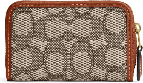 COACH Women's Small Zip Around Card CASE, LH/Dark Ruby in Kuwait