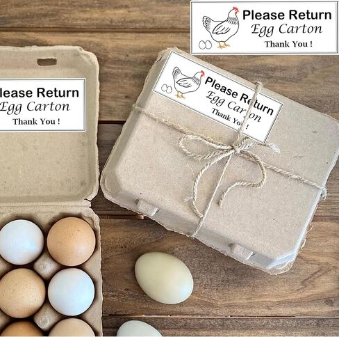 Unwashed Egg Carton Tag Stickers Farm Fresh Chicken Eggs Cartons Labels Egg Stickers Eggs Packaging Sticker Chicken Egg Cartons Sticker for Organizing, Stock Management 500 Pcs in Saudi Arabia
