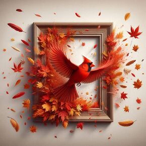 Stalente Diamond Painting Kits for Adults Cardinal, 5D DIY Diamond Art Kits for Beginners Round Full Drill Diamond Painting for Home Wall Decoration Gift 12×12inch, Bird