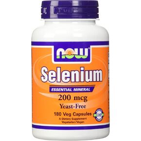 NOW Foods Selenium 200 mcg VCaps, 180 ct