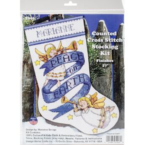 Tobin Peace on Earth Cross Stitch Kit ، 17 Count 14 Count