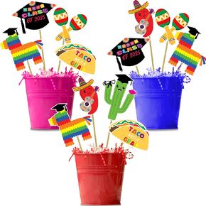 التخرج المكسيكي مركزية مركزية Fiesta de Party Decoration Taco Bout Cap Capt Class College College Party