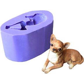 Runloo 3D Dog Moulds Silicone Mousse Cake Chocolate Mould Puppy Dog Soap Mould Mould Mould