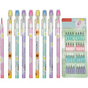12 Adorable Daisy Stacking Pencils With 64 Refills