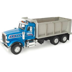 Tomy Big Farm Peterbilt Dump Truck Tuy - 1:16 Scale - يشمل الأضواء والأصوات - سرير تفريغ وظيفي - Toy Dump Truck للألعاب الخارجية للطفل - الأعمار 3 سنوات وما فوق