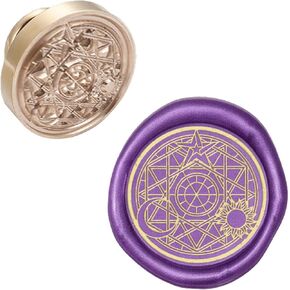 CRASPIRE WAX SEAL SEAL HEAD MAGIC CIRCLE PRESSION SEALING BRASS Stamp Head Olny لتزيين دعوات المظروف