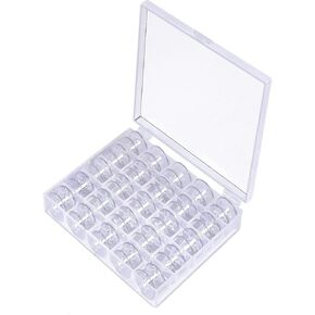 luvilly25 Pack Plastic Bobbins,Bobbins for Sewing Machine, Bobbins for Brother Sewing Machine, Sewing Machine Bobbins, Sewing Machine Accessories.