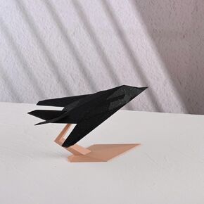 Ueeksry 3D Printed Model F -117 Nighthawk Stealth Fighter ، US Airforce Jet Plane Model Kit لعرض - طراز طائرة عسكرية ، طائرة Jet Fighter Military Airplane
