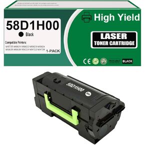 58D1H00 أسود عالي العائد خرطوشة الحبر متوافقة مع MS725DVN MS821DN MS822DE MS823DN MS825DN MS826DE MX721ADE MX721ADHE MX722EDE MX722ADHE MX822ADE MX822ADXE MX826EDE
