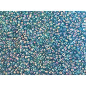 Czech Glass Seed Beads Turquoise Blue Iridescent Size:11/0 50 gr / 1.76 oz