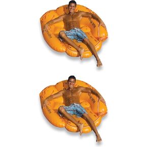 Swimline Giant Inflatable 62" Baseball Glove Swimming Pool Float (2 Pack)