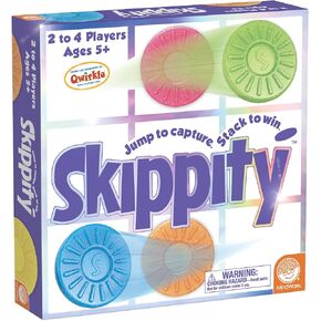 Mindware Skippity-لعبة القفز والتقاط اللوحة لمدة 2 إلى 4 لاعبين-تطور على المدققين-100pc-متعة للأطفال والكبار ، تتراوح أعمارهم بين 5+