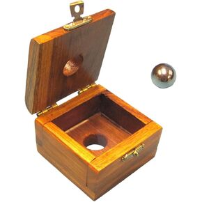 Milesmagic Magicicic's Steel Ball Thru Glass Gimmick Box Pokerty من خلال عقلية ورقة زجاجية صلبة من أجل الشارع الحقيقي أو الخدعة السحرية للمرحلة