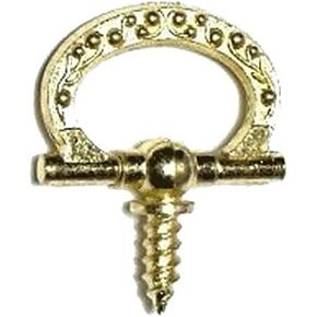 Brass Finish Ring Hanger, Oval Style (Pack of 12)