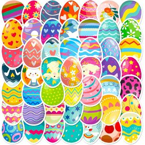 50 PCS ملصقات البيض ، حشوات سلة سلة سلة。 Decoration عيد الفصح زخرفة البيض ، ملصقات بيض عيد الفصح ... ملصقات عيد الفصح للأطفال