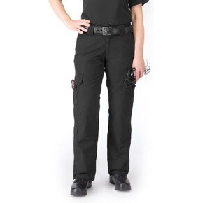 5.11 Tactical Women's Taclite EMS Pants, Gusseted Cargo Pants for Work, Regular Fit, Black or Dark Navy ABR