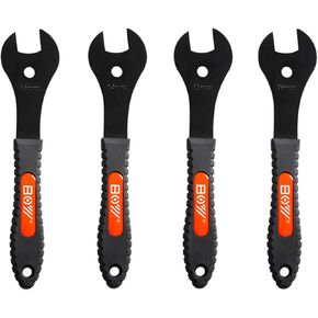 Bicycle Cone Wrench Set Tool (13, 14, 15, 16, 17, 18, 19mm), Bike Cone Spanner Set, Wheel Hub Axle Nut Install Remover (13-14-15-16-17-18-19mm)
