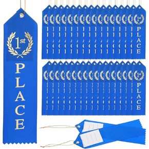 شرائط جائزة Patikil ، 36 PCS 6th Place Award Medal Ribbon مع بطاقة حدث وحبل للمناسبات الرياضية تحديات جائزة الحلي ، الأخضر