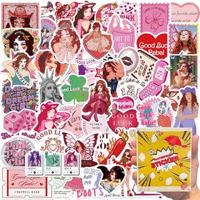 ملصقات Chappell Roan في مربع Giftbox مجموعة للجماهير ، ملصقات 52pcs ملصقات مغنية موسيقى بارد كهدية كهدية لزجاجة ماء في Teen Girl Kids ، لوح التزلج ، الهاتف ، الكمبيوتر المحمول ، ملصقات Case2 (Z)
