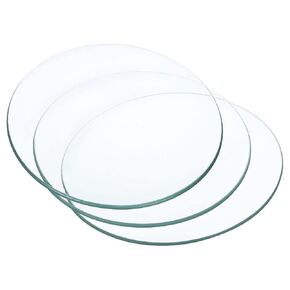 90 mm Diameter Watch Glass, Evaporation Dish,6 Packs Beaker Cover Smooth Edges Chamfered Arc for Laboratory, Transparent