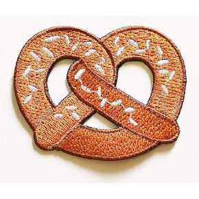 pp patch prate pretzel خبز الخبز الخفيفة الحلو طعام مخبز الكرتون لتصحيح الأكياس تي شيرت قميص مطرز شارة زي ديي الحديد على التصحيح