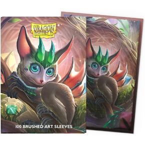 Dragon Shield Sleeves - Limited Edition Brushed Art: Spirit Animals – Bushdrake 100CT Card Sleeves - Textured Back - Compatible with Magic The Gathering, Pokémon, and Yugioh TCG & LCG - Top Loader