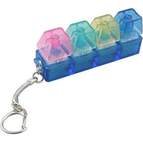 ZCZQC Keyboard Shaft Experience 4 Holes Transparent No Lights Keyboard Shaft Experience Keyboard Clicker Push Transparent Candy Color Keyboard Meditation Toys Library Mute Button Toys